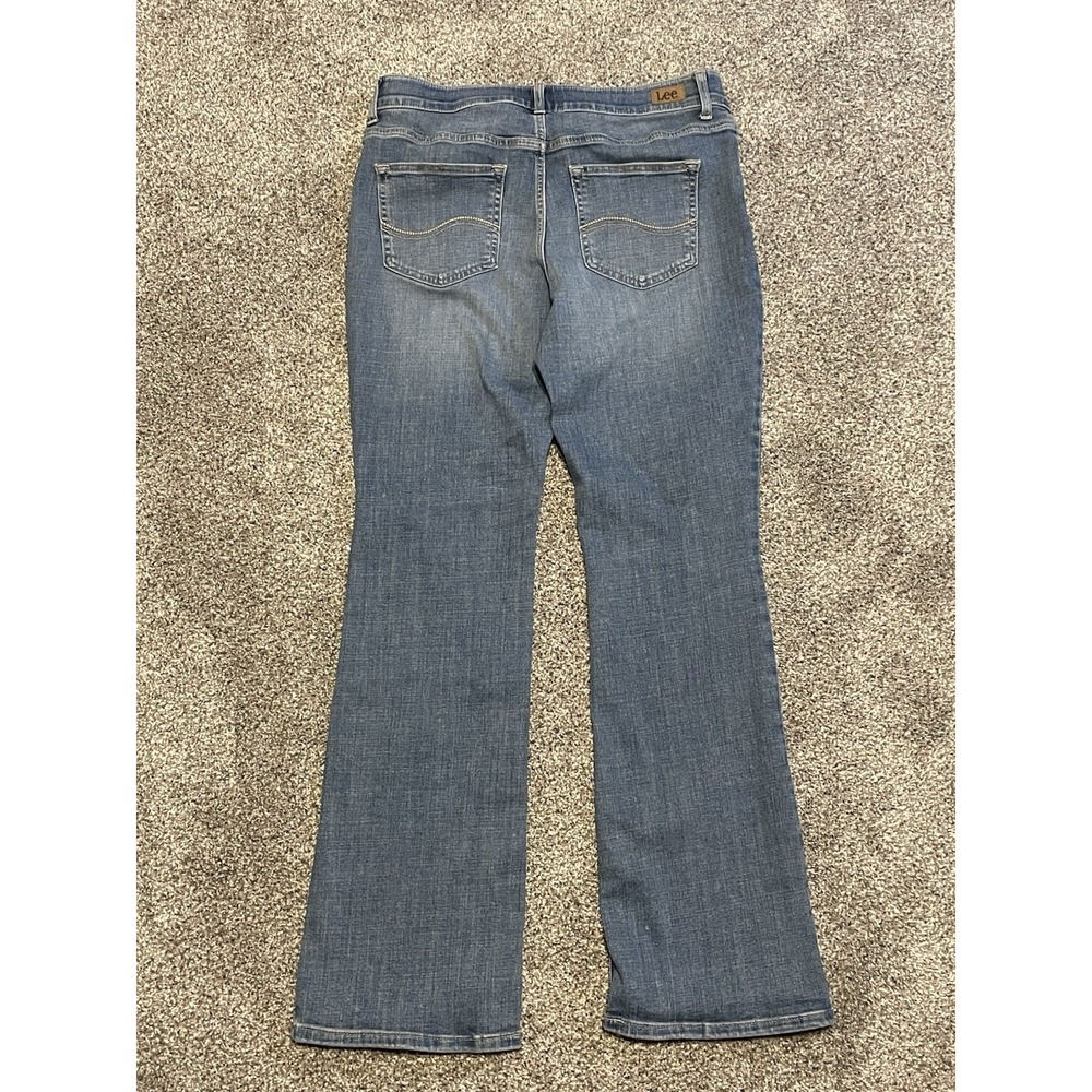 Women's Lee Bootcut  Mid Rise‎ Flex Motion Jeans Sz 10 - Picture 2 of 7